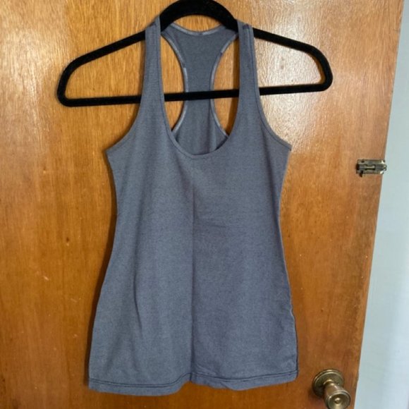 Lululemon Cool Racerback - Grey Stripe - Size 4 - Picture 5 of 7